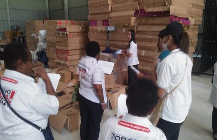 PB PON Papua Lakukan Penarikan Kembali Peralatan Olahraga di Venue