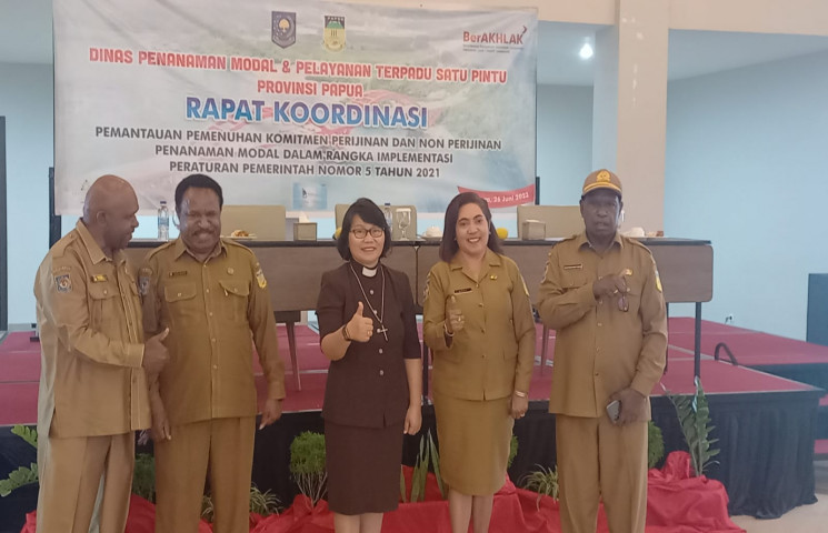DPMPTSP Papua Gelar Rakor Pemantauan Pemenuhan Perizinan dan Non Perizinan