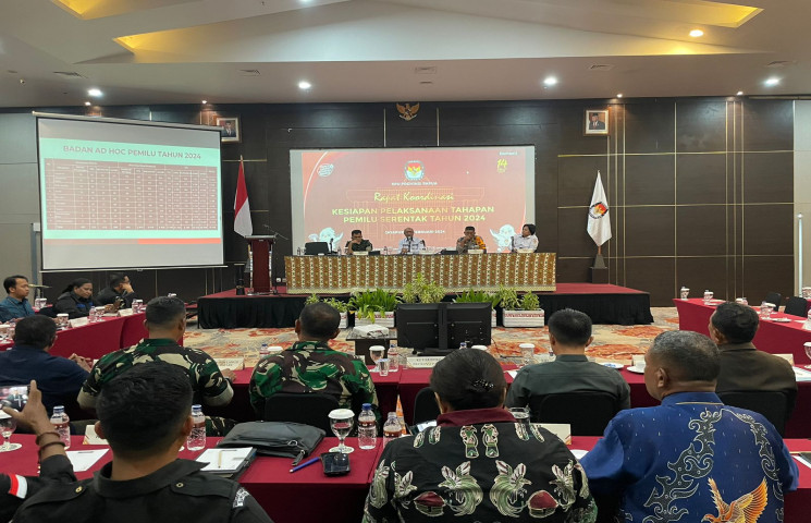 KPU Provinsi Papua Gelar Rakor Kesiapan Tahapan Pemilu