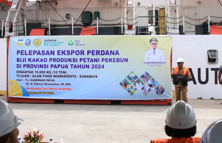 Ekspor ke Surabaya, Pj Sekda : Pengembangan Kakao di Papua Mulai Nampak