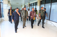 Transit di Jayapura Ramses Limbong Temui Menko PMK dan Kepala BNPB