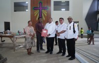 Wagub Papua Tinjau Pembangunan GKI Lembah Yordan di Emereuw, Dorong Percepatan dan Sinergi Pembangunan